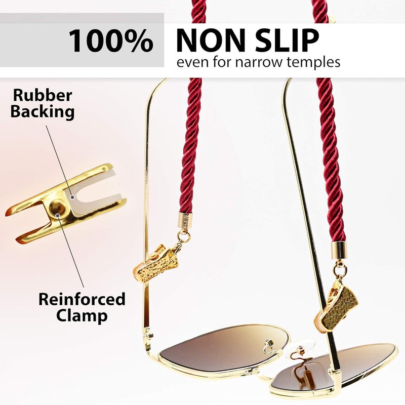 SIGONNA Glasses Strap String Holder Cord - Terylene Eyeglasses Strap Holders Accessory - Image 3